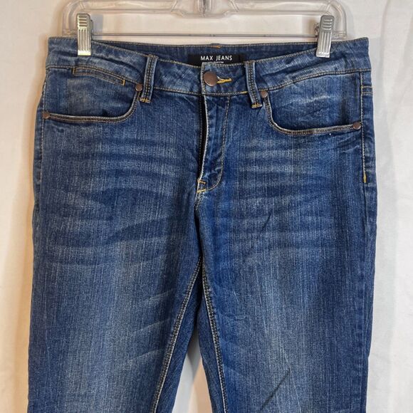 Max Jeans Skimmer Denim Jeans Tapered Leg Casual Basic Size 8 - Picture 3 of 9